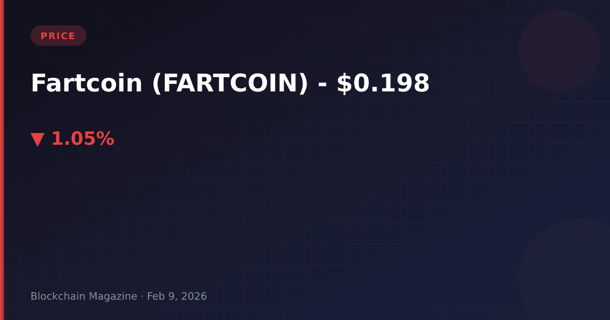 Fartcoin (fartcoin) price today, live chart & market cap | fartcoin to usd