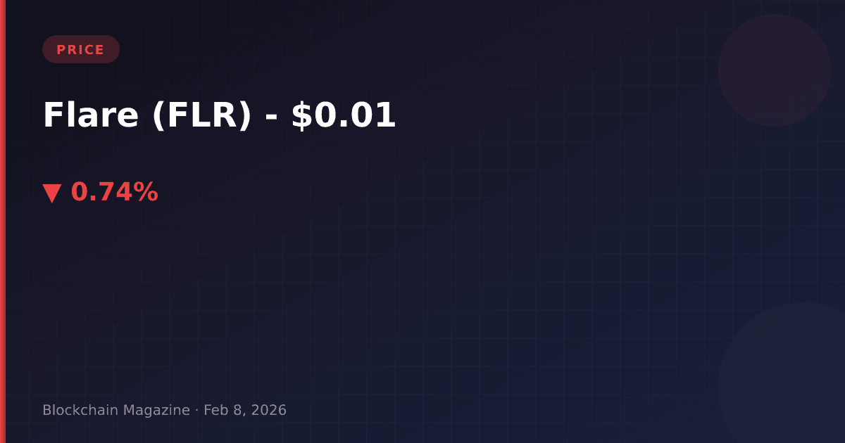 Flare (flr) price today, live chart & market cap | flr to usd converter
