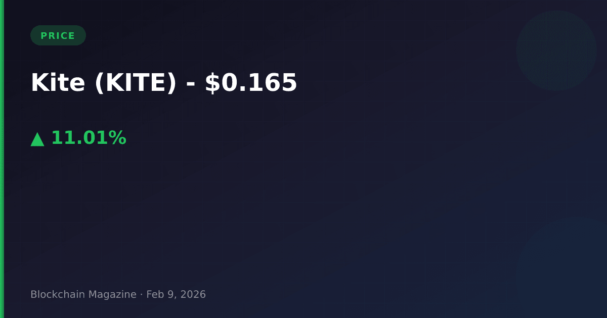 Kite (kite) price today, live chart & market cap | kite to usd converter