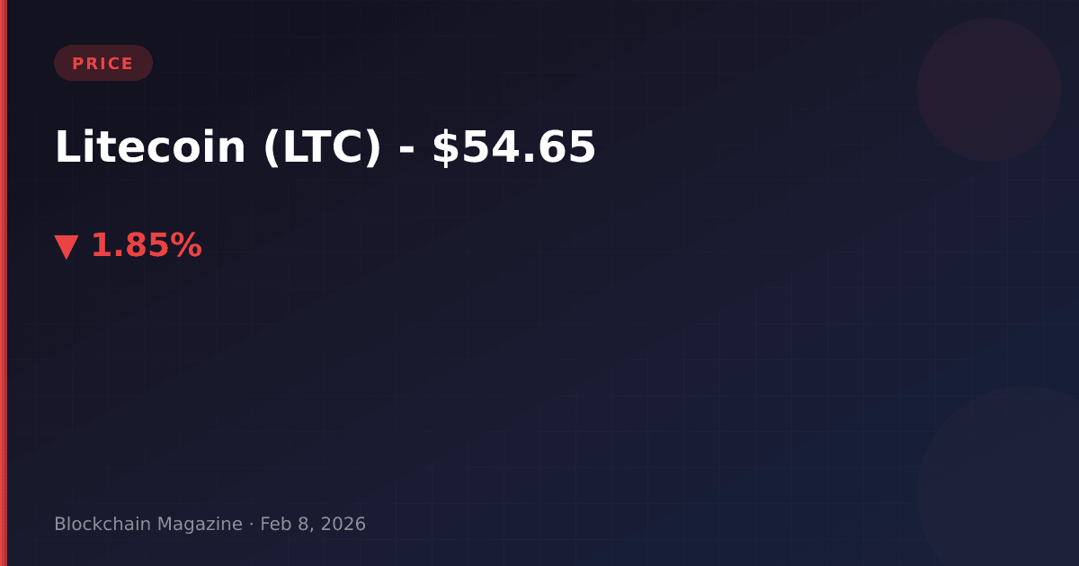 Litecoin (ltc) price today, live chart & market cap | ltc to usd converter
