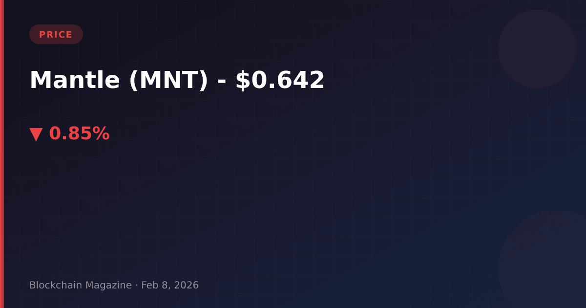 Mantle (mnt) price today, live chart & market cap | mnt to usd converter
