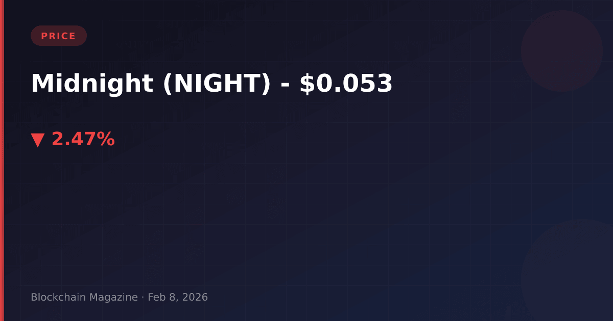 Midnight (night) price today, live chart & market cap | night to usd converter