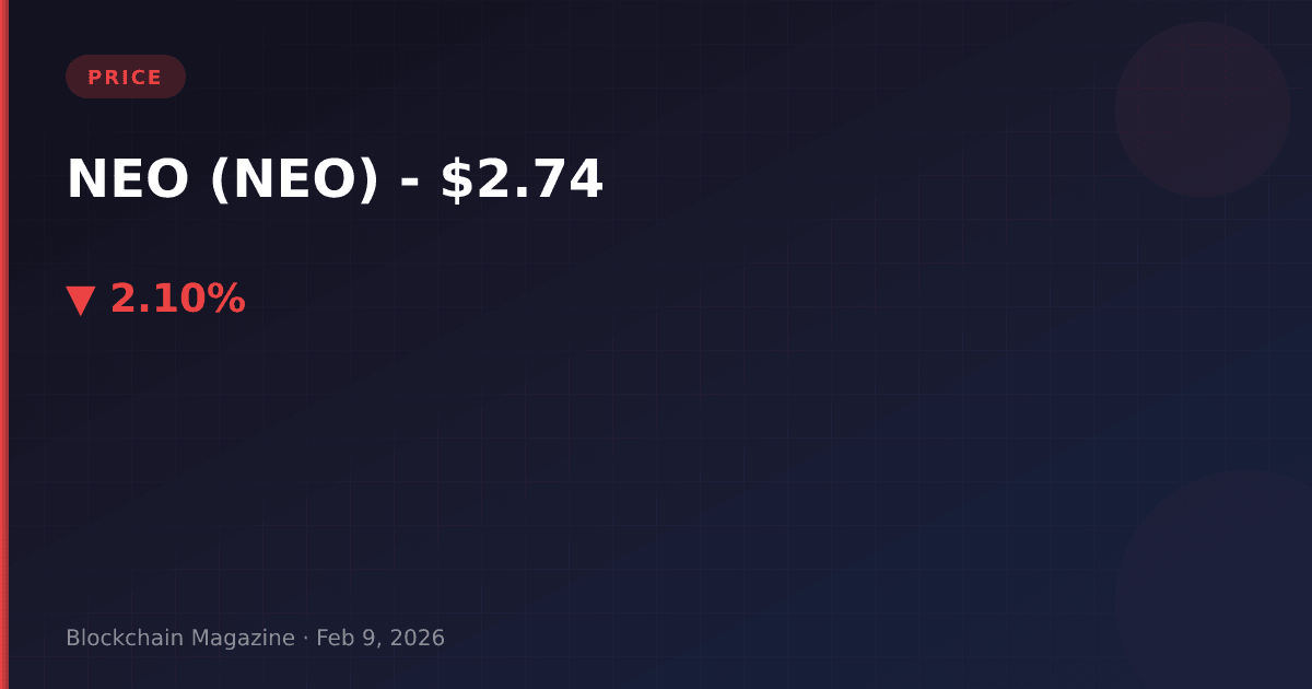 Neo (neo) price today, live chart & market cap | neo to usd converter