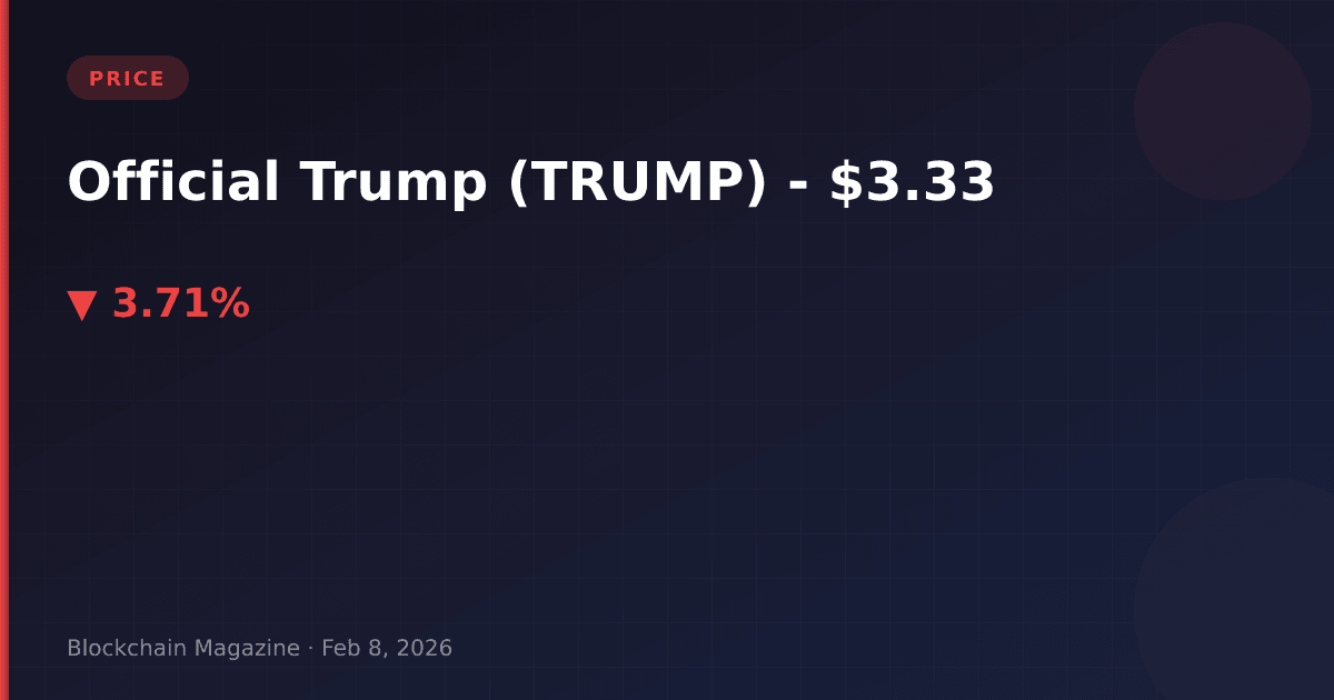 Official trump (trump) price today, live chart & market cap | trump to usd