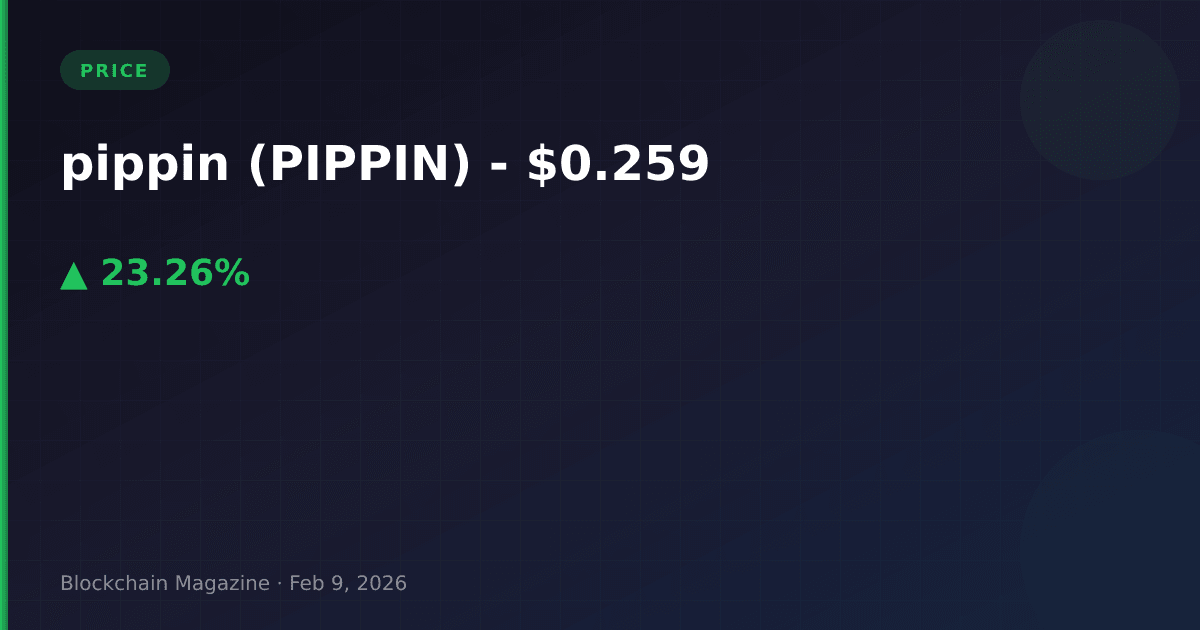 Pippin (pippin) price today, live chart & market cap | 2026 analysis
