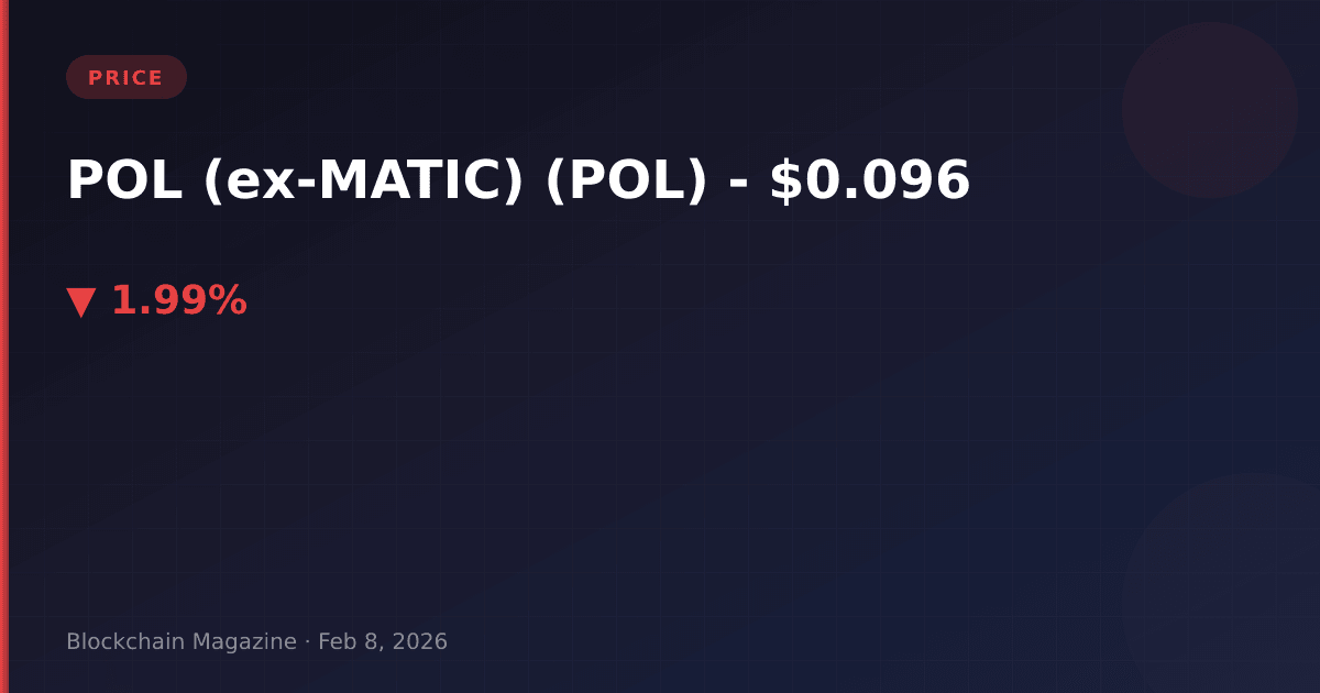 Pol (ex-matic) price today | pol to usd live chart & market cap analysis