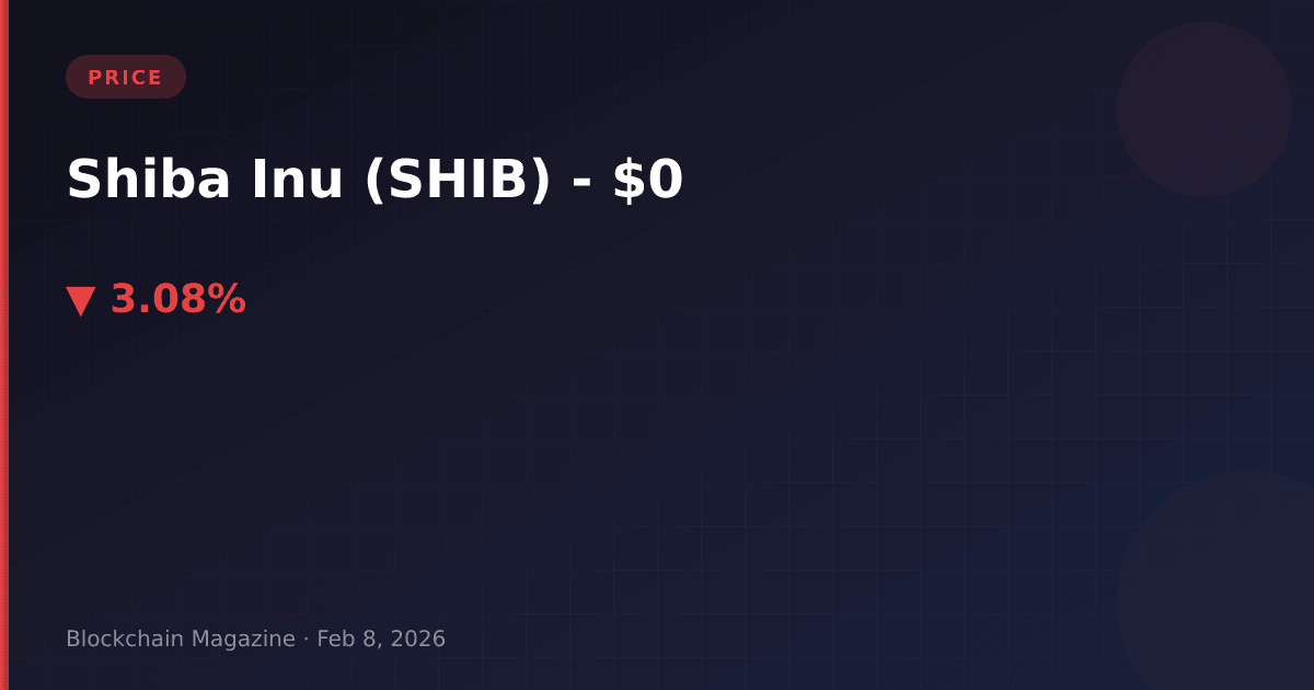 Shiba inu (shib) price today, live chart & market cap | real-time shib to usd