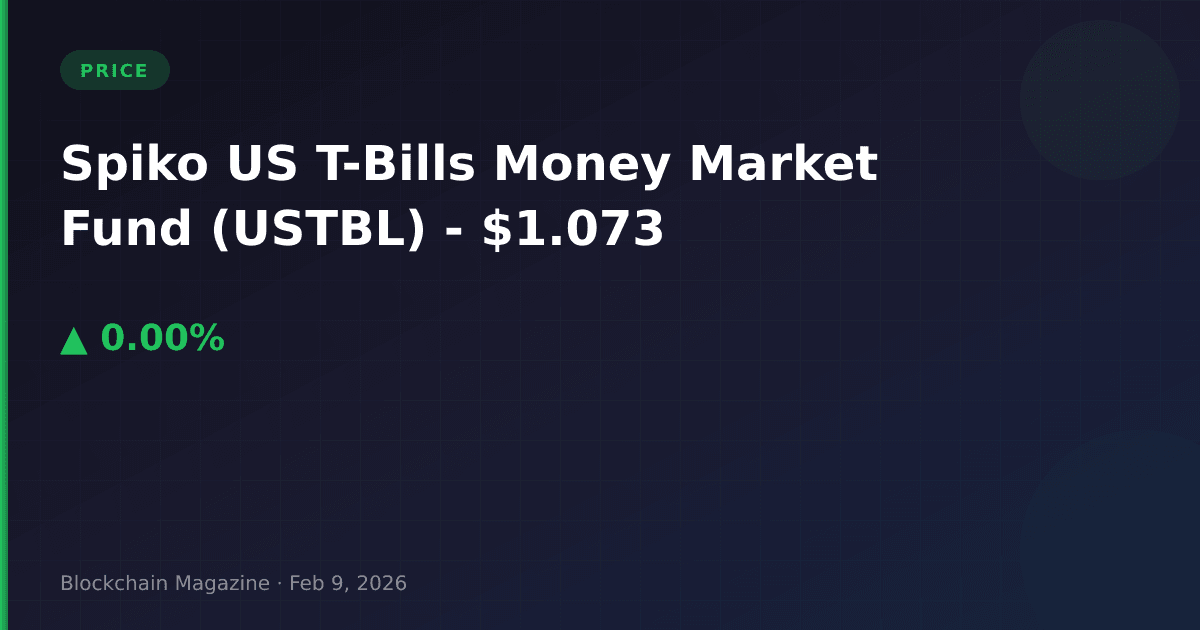 Spiko us t-bills money market fund (ustbl) price today | real-time chart & market cap