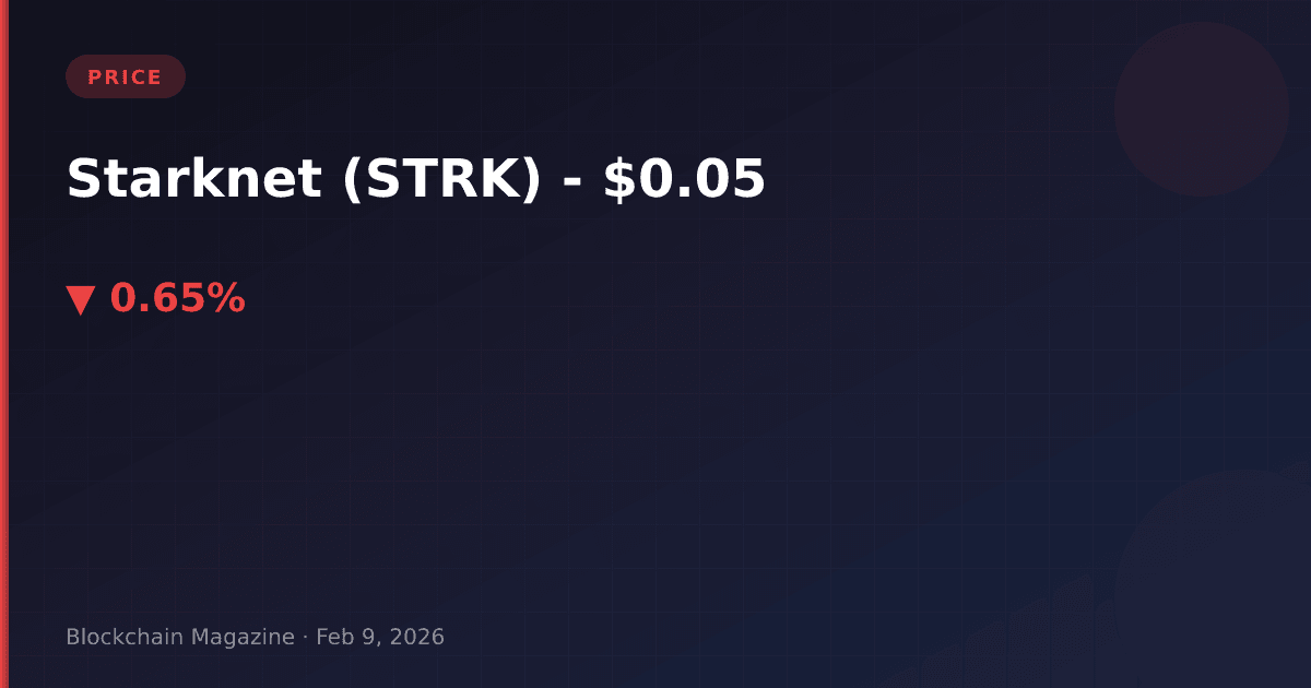 Starknet (strk) price today, live chart & market cap | strk to usd converter