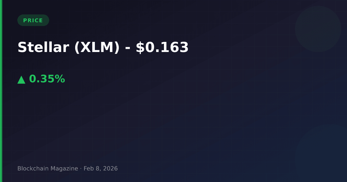 Stellar (xlm) price today, live chart & market cap | real-time usd converter