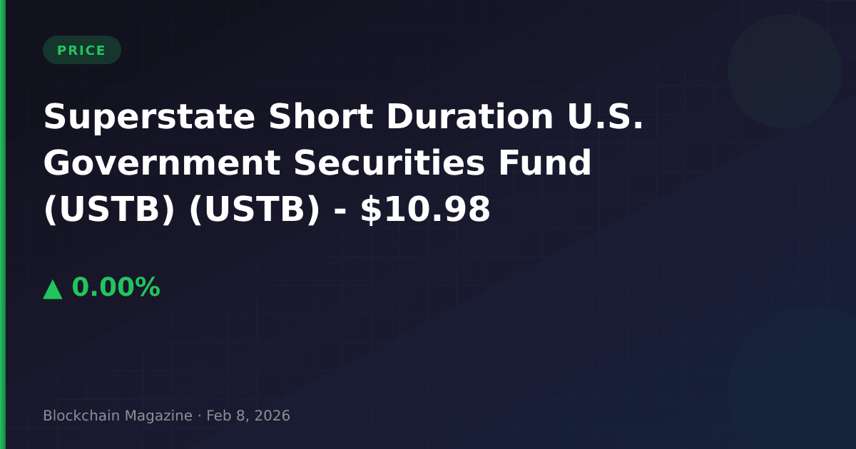 Superstate short duration u. S. Government securities fund price today | ustb to usd live chart & market cap