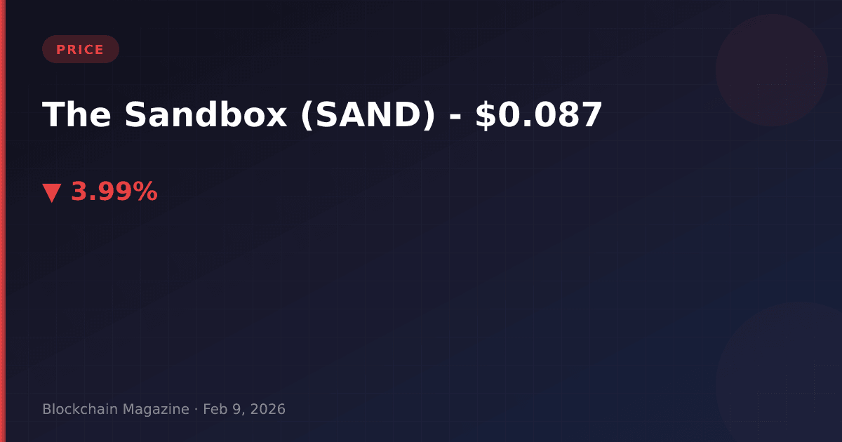 The sandbox (sand) price today | live chart, market cap & sand to usd converter
