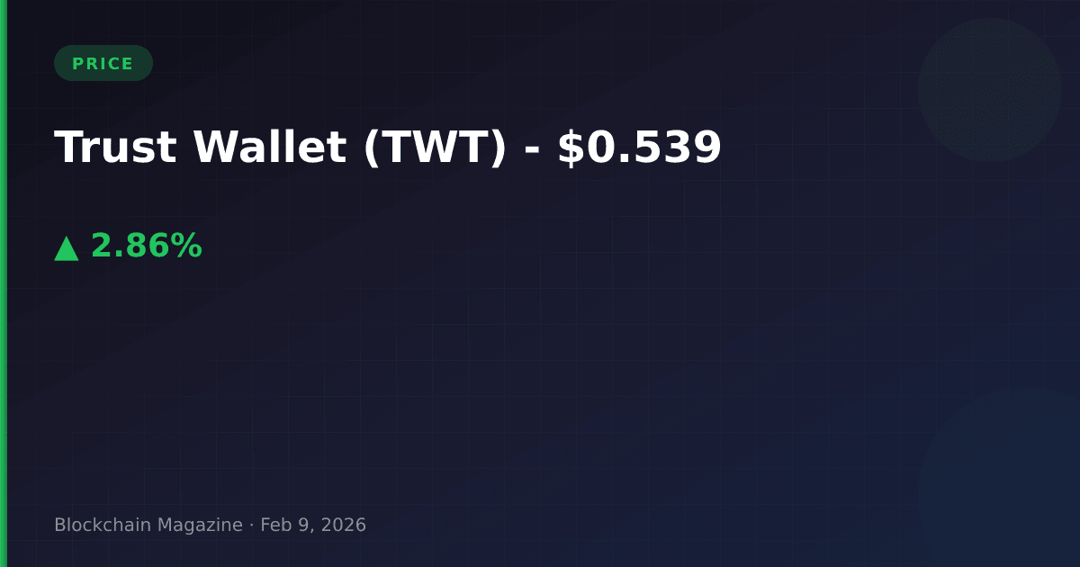 Trust wallet token (twt) price today, live chart & market cap | twt to usd converter