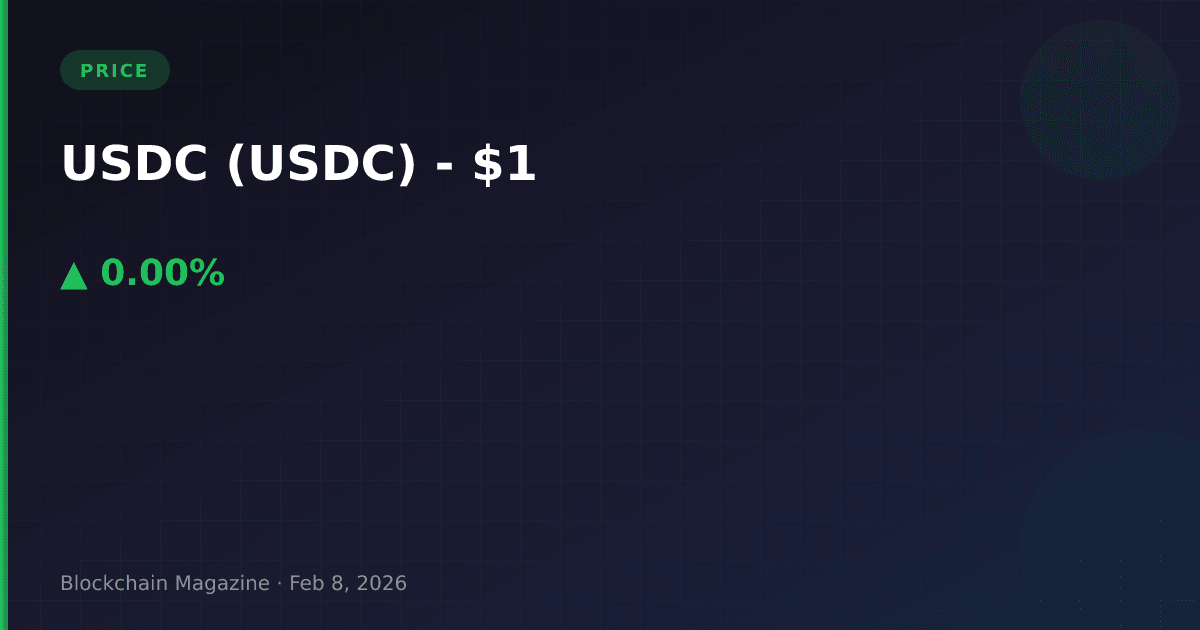 Usdc price today: usd coin (usdc) live chart, market cap & predictions