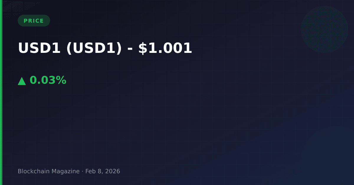 Usd1 (usd1) price today, live chart & market cap | usd1 to usd converter