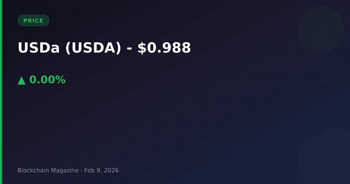 Usda (usda) price today: live chart, market cap & usda to usd converter | real-time analysis