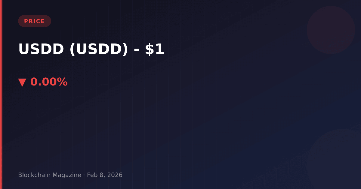 Usdd price today: real-time usdd to usd chart & market cap | usdd stablecoin analysis