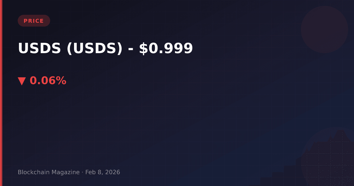 Usds price today | usds to usd live chart, market cap & analysis