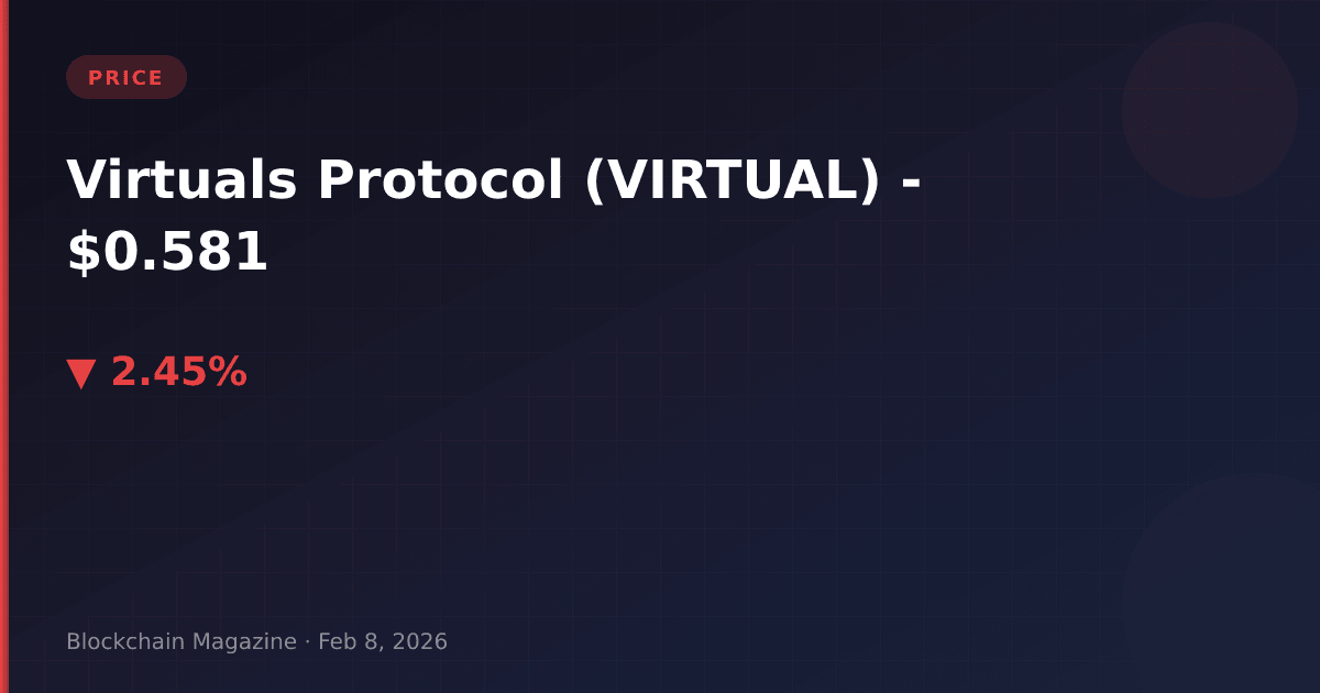 Virtuals protocol (virtual) price today, live chart & market cap | real-time analysis