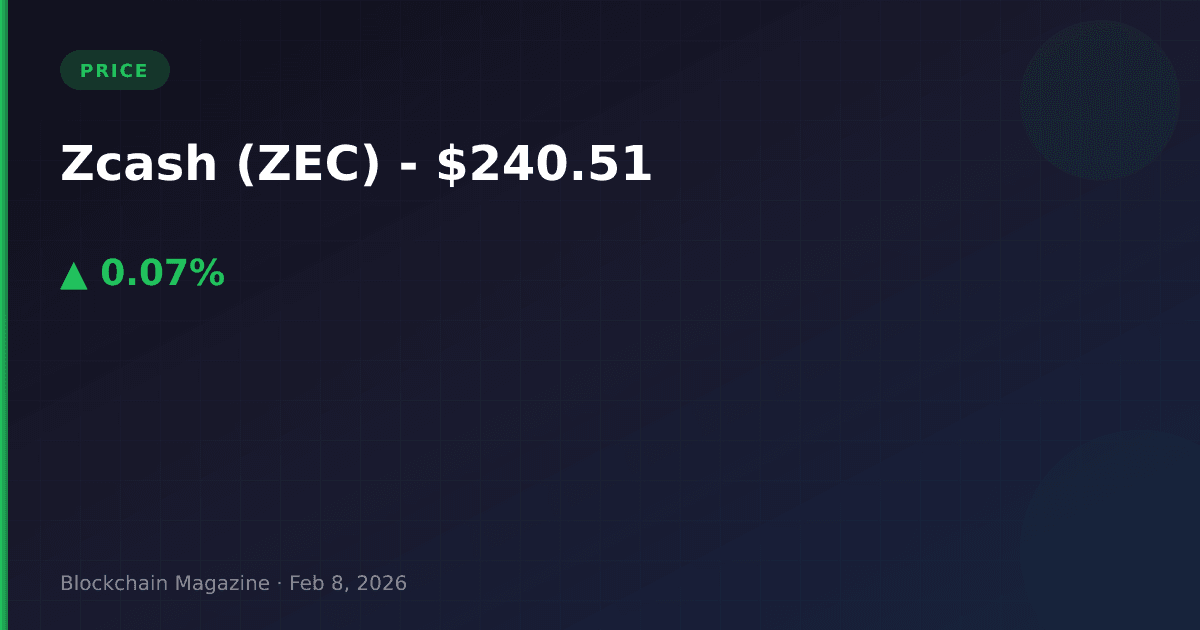 Zcash (zec) price today, live chart & market cap | zec to usd converter