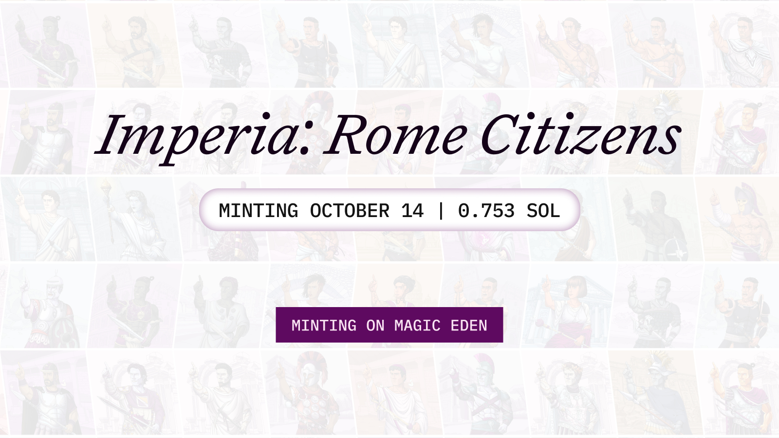Rome launches its genesis nft collection “imperia” on magic eden launchpad