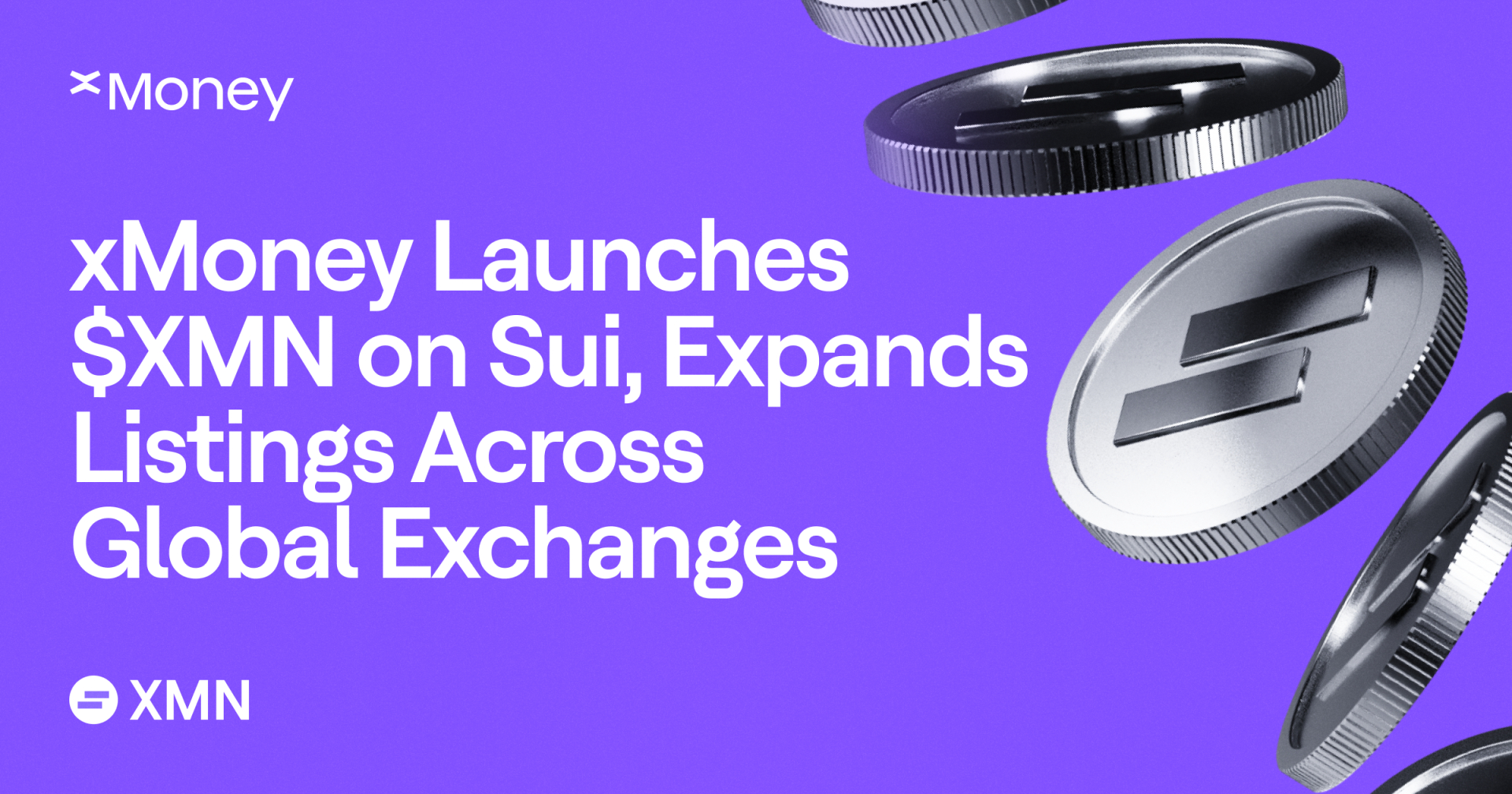 Xmoney launches $xmn on sui, expands listings across global exchanges